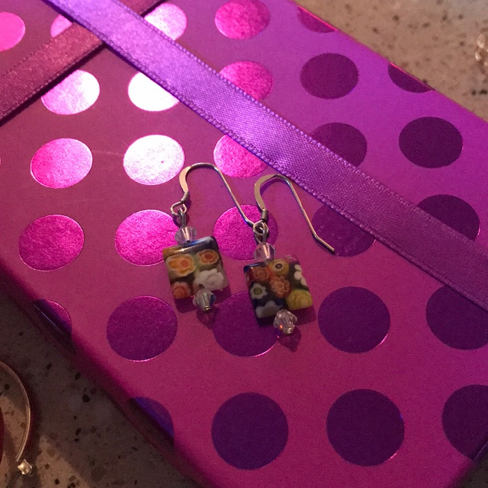 Floral earrings